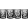 Dublin Crystal Midnight Double Old Fashion, Set of 4