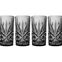 Dublin Crystal Midnight Highball, Set of 4