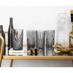 Dublin Crystal Midnight Highball, Set of 4