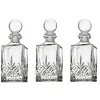 Dublin Crystal Mini Decanter, Set of 3