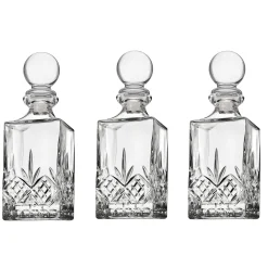 Dublin Crystal Mini Decanter, Set of 3