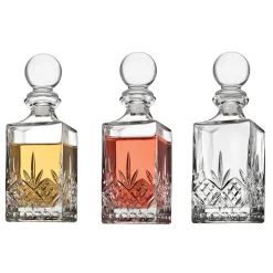 Dublin Crystal Mini Decanter, Set of 3