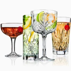 Dublin Crystal Mixology 8 Piece Glassware Set