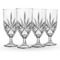 Dublin Crystal Platinum Rim Ice Tea Glass, Set of 4