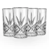 Dublin Crystal Platinum Rim Highball, Set of 4