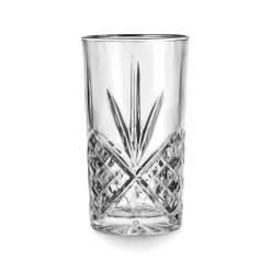 Dublin Crystal Platinum Rim Highball, Set of 4