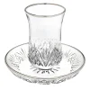 Dublin Crystal Platinum Rim Kiddush Set