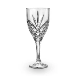 Dublin Crystal Platinum Rim Goblet, Set of 4