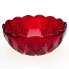 Dublin Crystal Red Serving Bowl