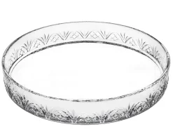 Dublin Crystal Round Serving Tray