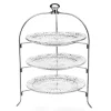 Dublin Crystal Round Three Tier Serving Stand