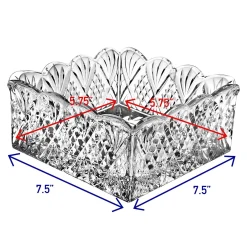 Dublin Crystal Scalloped Napkin Holder