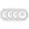 Dublin Crystal Scalloped Canape Plate, Set of 4