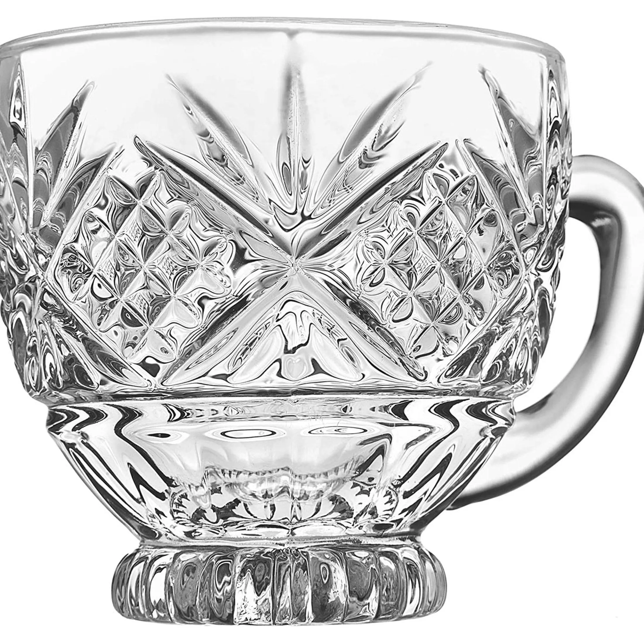 Dublin Crystal Scalloped 10 Piece Punch Set