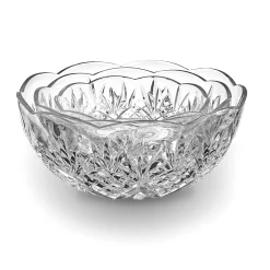 Dublin Crystal Scalloped 3 Piece Serving Bowl Set