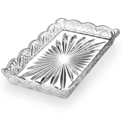 Dublin Crystal Scalloped Serving Tray