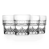 Dublin Crystal Stackable Double Old Fashion Glass, Set of 4