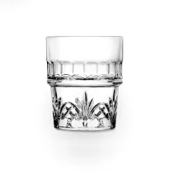 Dublin Crystal Stackable Double Old Fashion Glass, Set of 4