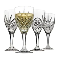 Dublin Crystal White Wine, Set of 4