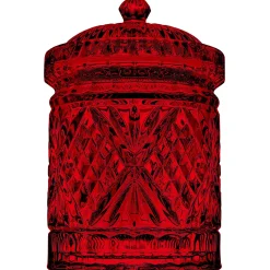 Dublin Red Crystal Kitchen Canister