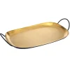 Encalmo Textured Black & Gold Serving Tray