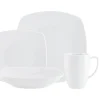 Encarta Porcelain 16 Piece Dinnerware Set, Service for 4