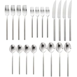 Esagono Matte 18/10 Stainless Steel 20 Piece Flatware Set, Service For 4