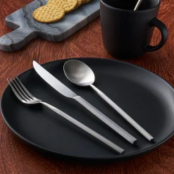 Esagono Matte 18/10 Stainless Steel 20 Piece Flatware Set, Service For 4