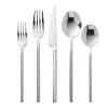 Esagono Mirrored 18/10 Stainless Steel 20 Piece Flatware Set, Service For 4