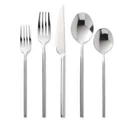 Esagono Mirrored 18/10 Stainless Steel 20 Piece Flatware Set, Service For 4