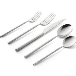 Esagono Mirrored 18/10 Stainless Steel 20 Piece Flatware Set, Service For 4