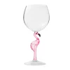 Flamingo Acrylic Wine Glass