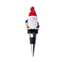 Gnome Santa Wine Stopper