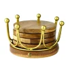 Gold Crown Coaster Set