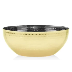 Gold Hammered Nut Bowl