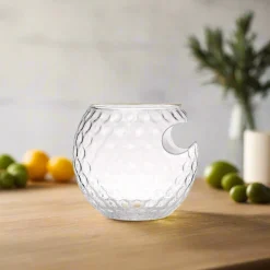 Golf Ball Cigar Double Old Fashion, Set of 2