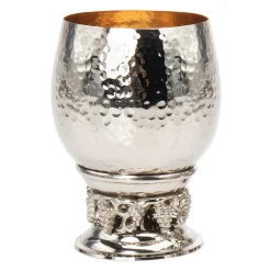 Grape Hammered Kiddush Cup