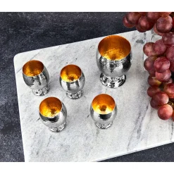 Grape Hammered Kiddush Cup