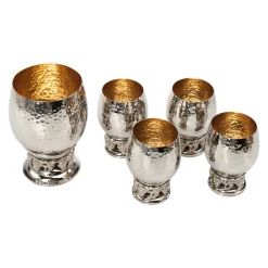 Grape Hammered Shot Glass, Set of 6