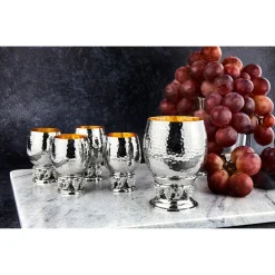 Grape Hammered Shot Glass, Set of 6