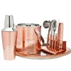 Hammered Copper 9 Piece Bar Tool Set