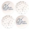 Hanukkah Dreidel Appetizer Plate, Set of 4