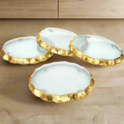 Harper Gold Edge Coaster Set