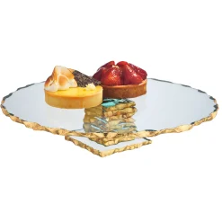 Harper Gold Edge Large Footed Cake Stand