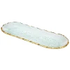 Harper Gold Edge Long Oval Serving Platter
