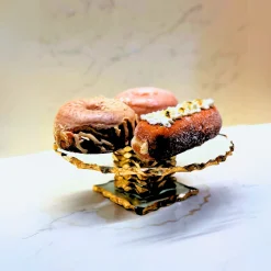 Harper Gold Edge Small Footed Cake Stand