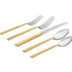 Harrington 18/10 Gold 20 Piece Flatware Set, Service For 4