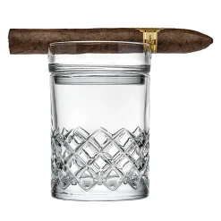 Hatch Cigar Double Old Fashion Glass