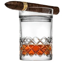 Hatch Cigar Double Old Fashion Glass