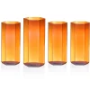 Helix Amber Highball, Set of 4